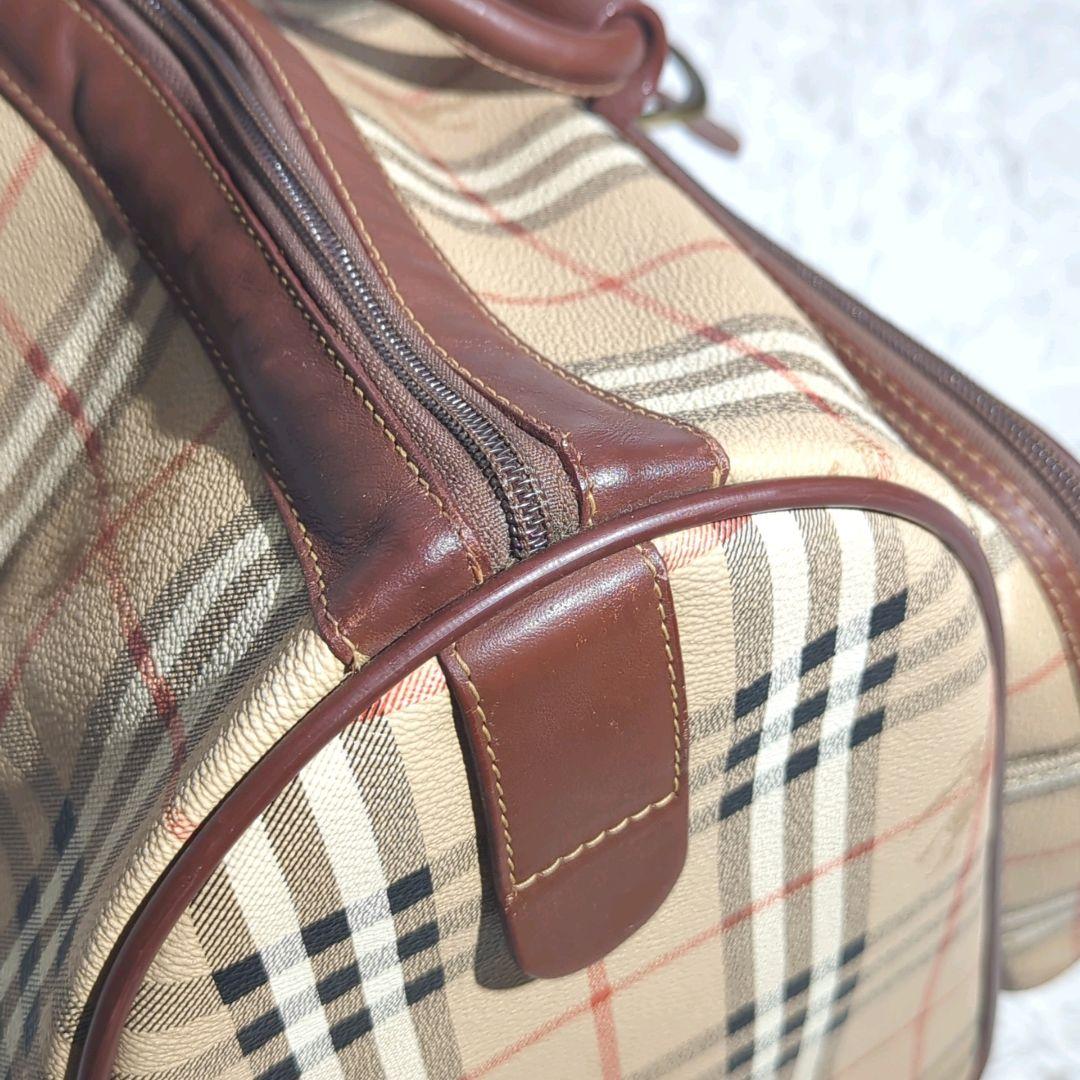 〈大型サイズ〉BURBERRYS ノバチェック ボストンバッグ シャドーホース