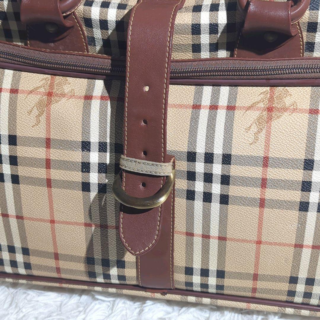 〈大型サイズ〉BURBERRYS ノバチェック ボストンバッグ シャドーホース