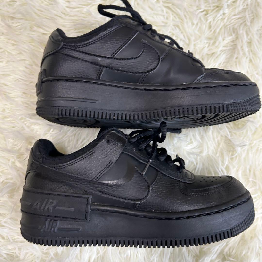 【NIKE】ナイキ エアフォース1 シャドウ 22.5cm 黒 ブラック