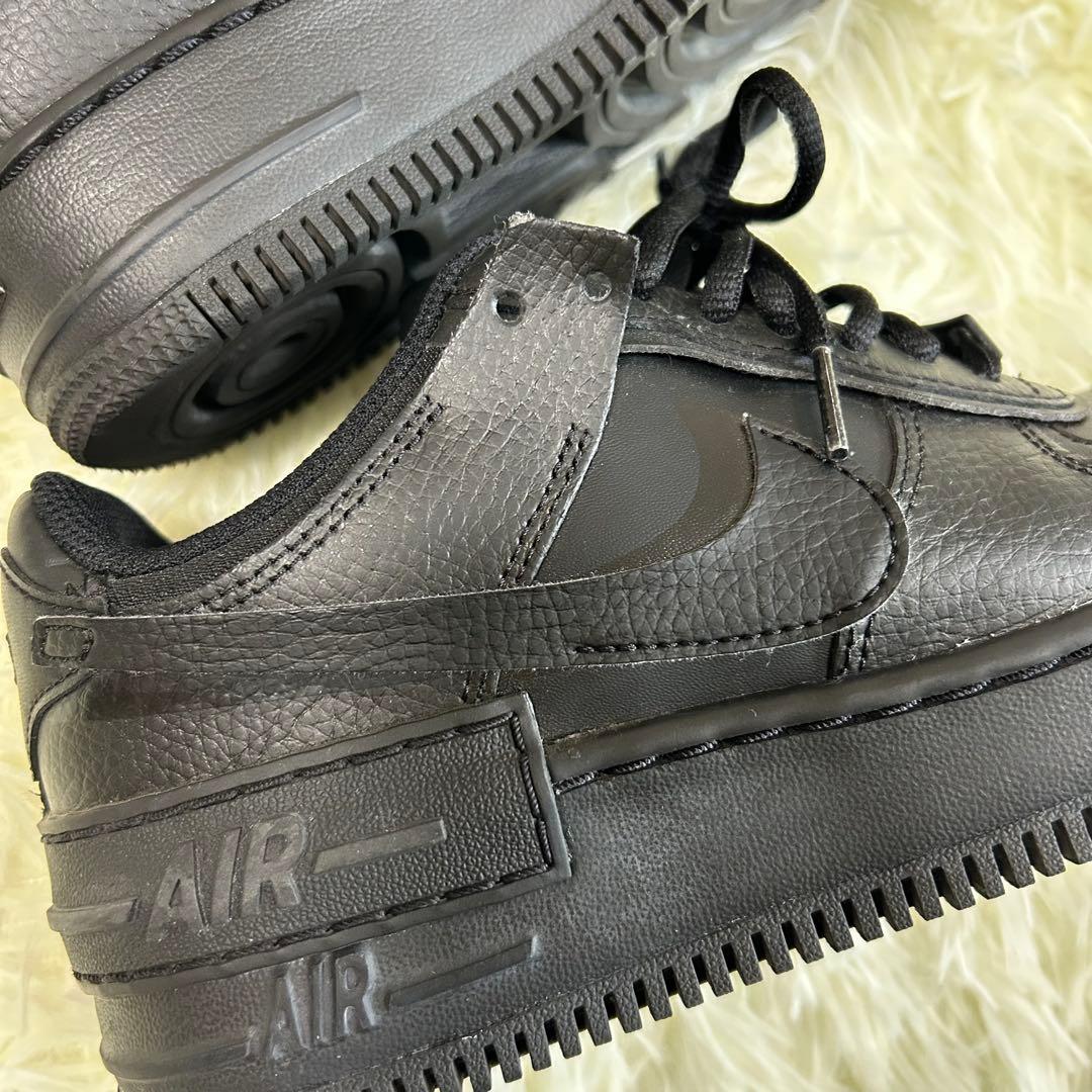 【NIKE】ナイキ エアフォース1 シャドウ 22.5cm 黒 ブラック