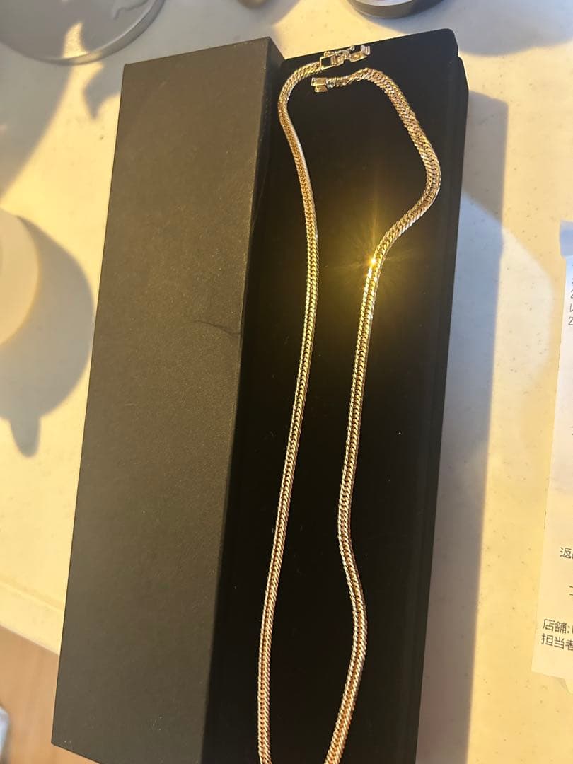 喜平　12面トリプル　ゴールドチェーンネックレス