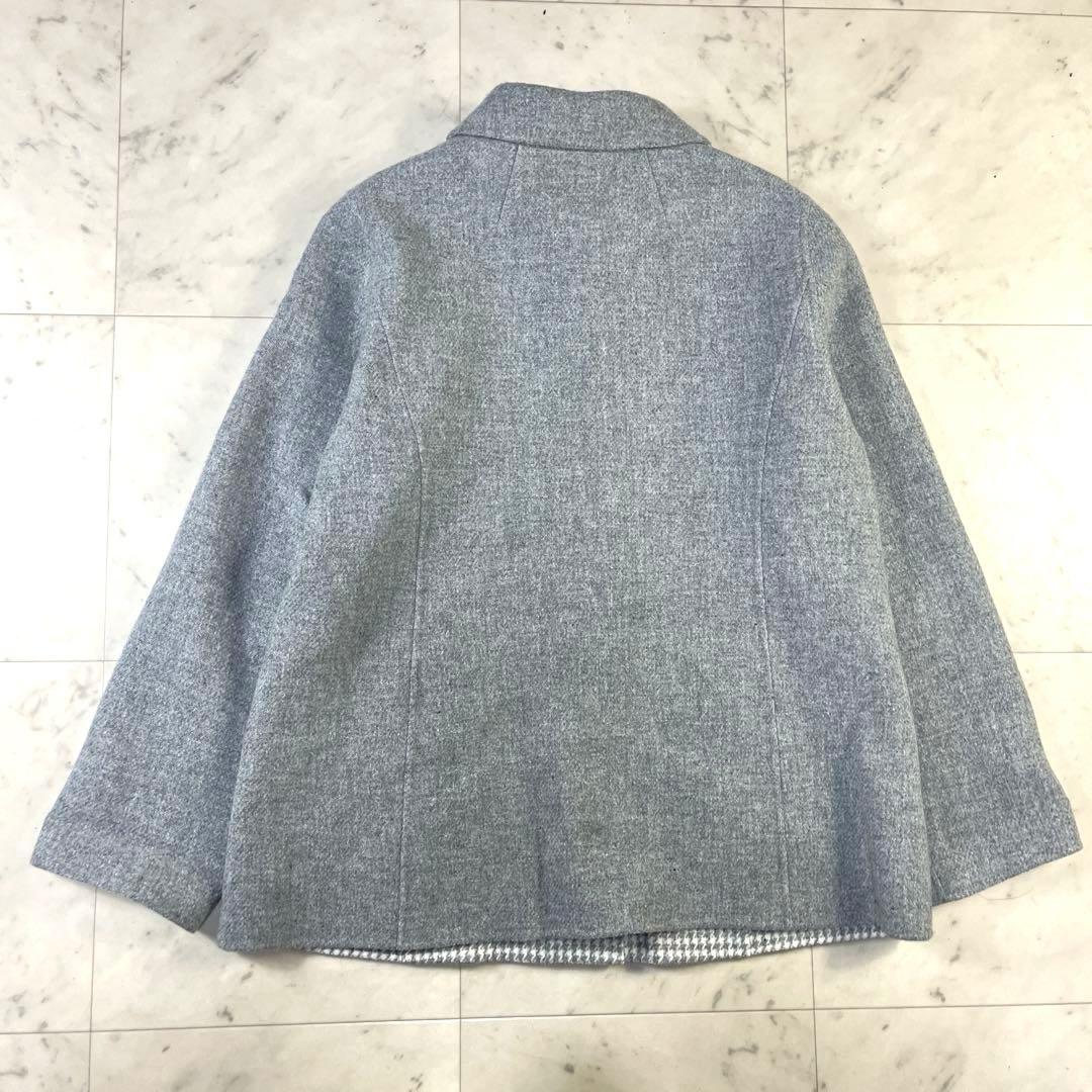極美品♪レリアン2024AW 一重仕立てコート　定価16万　グレー　大きいサイズ