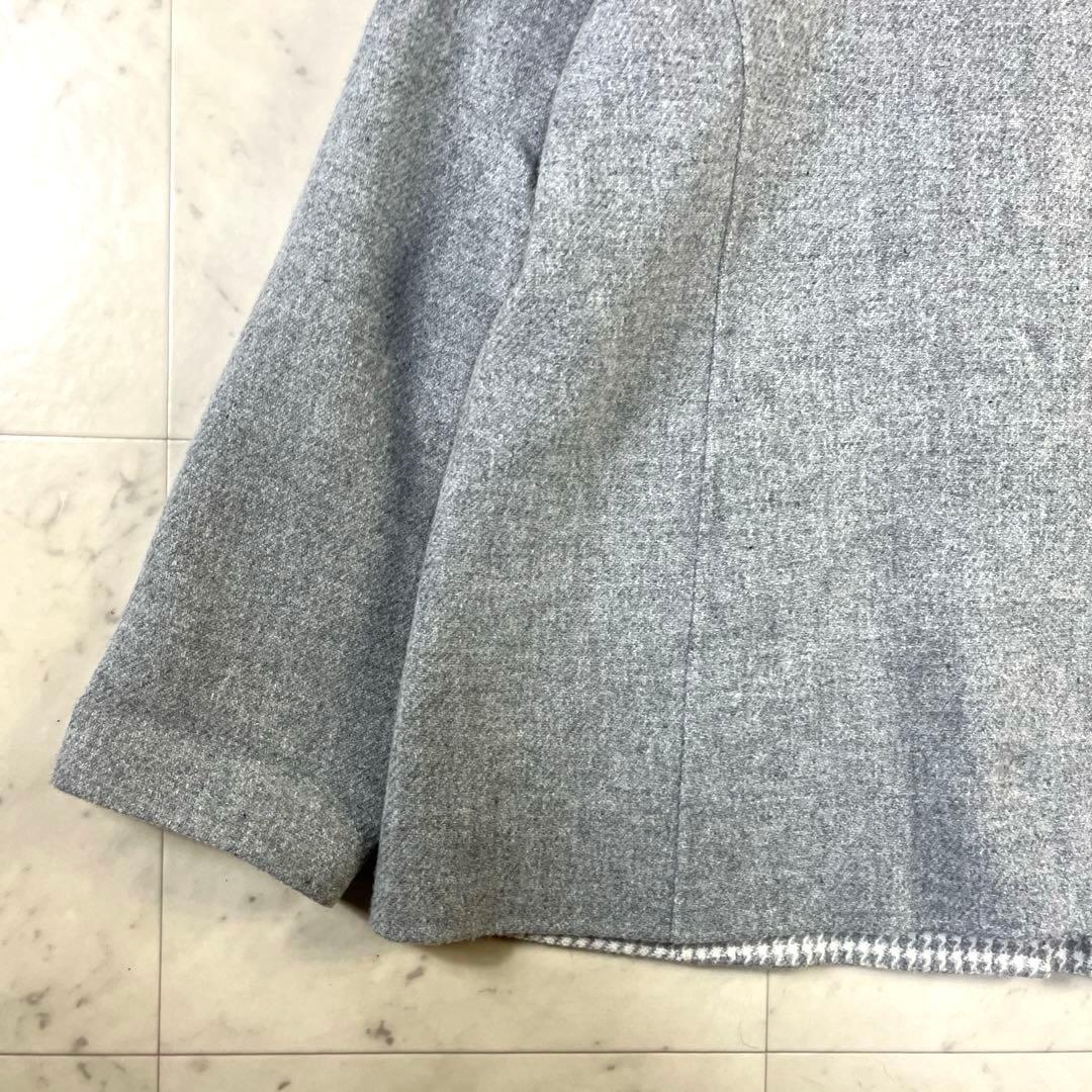 極美品♪レリアン2024AW 一重仕立てコート　定価16万　グレー　大きいサイズ
