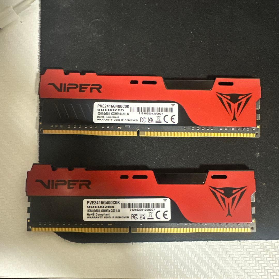 慶*喜様 Viper PVE216G400C8K 16GB DDR4 4000M