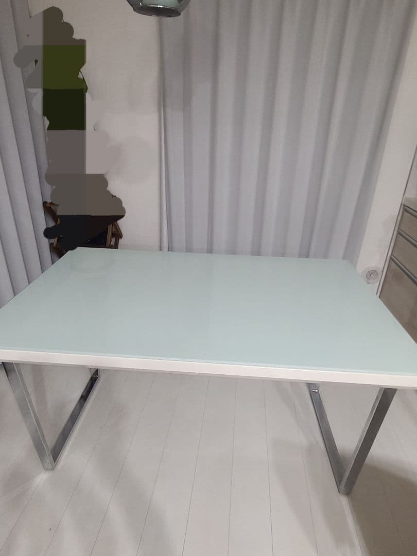 ホワイトダイニングテーブル135×8０