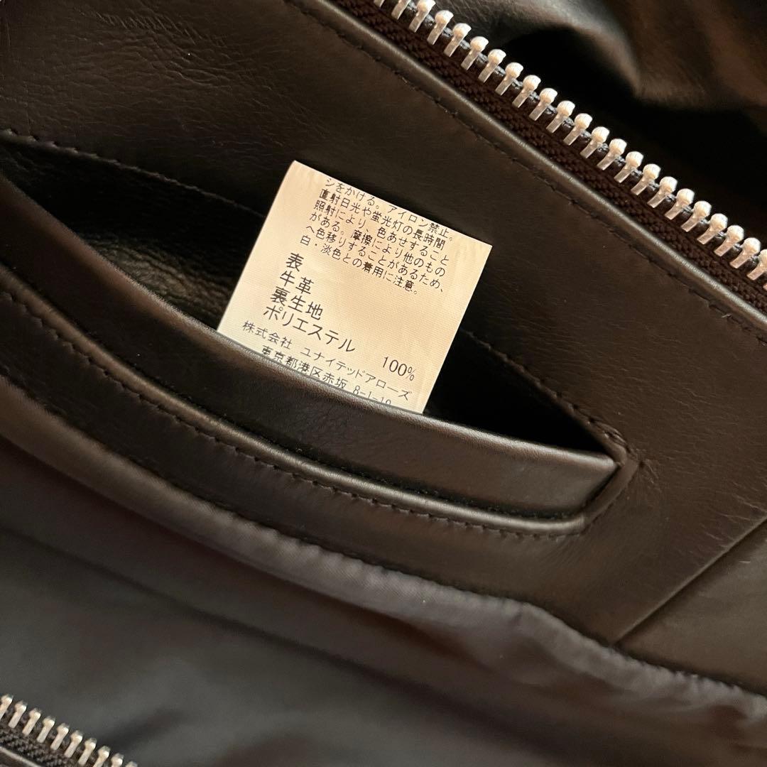 最終値下げ 美品 united arrows シングルレザージャケット