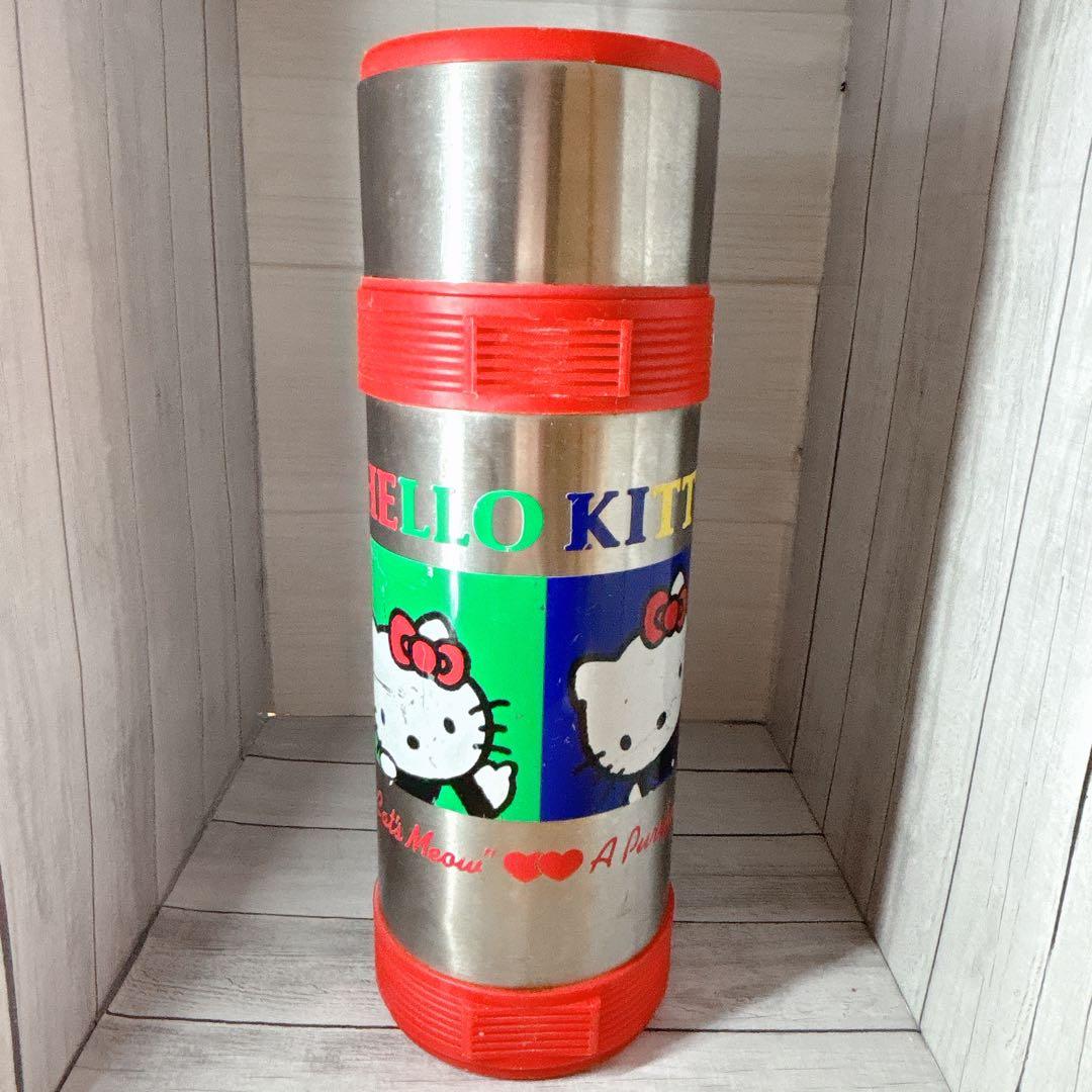 入手困難　昭和レトロ　ハローキティ　大きい水筒1989年製