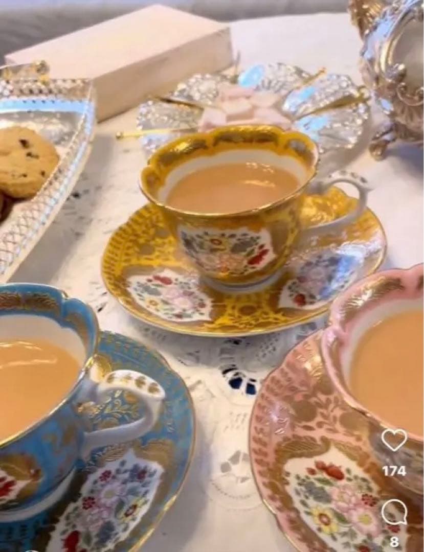 幸楽窯　有田焼　マリーアントワネット有田焼　幸楽窯(ベルサイユ青)