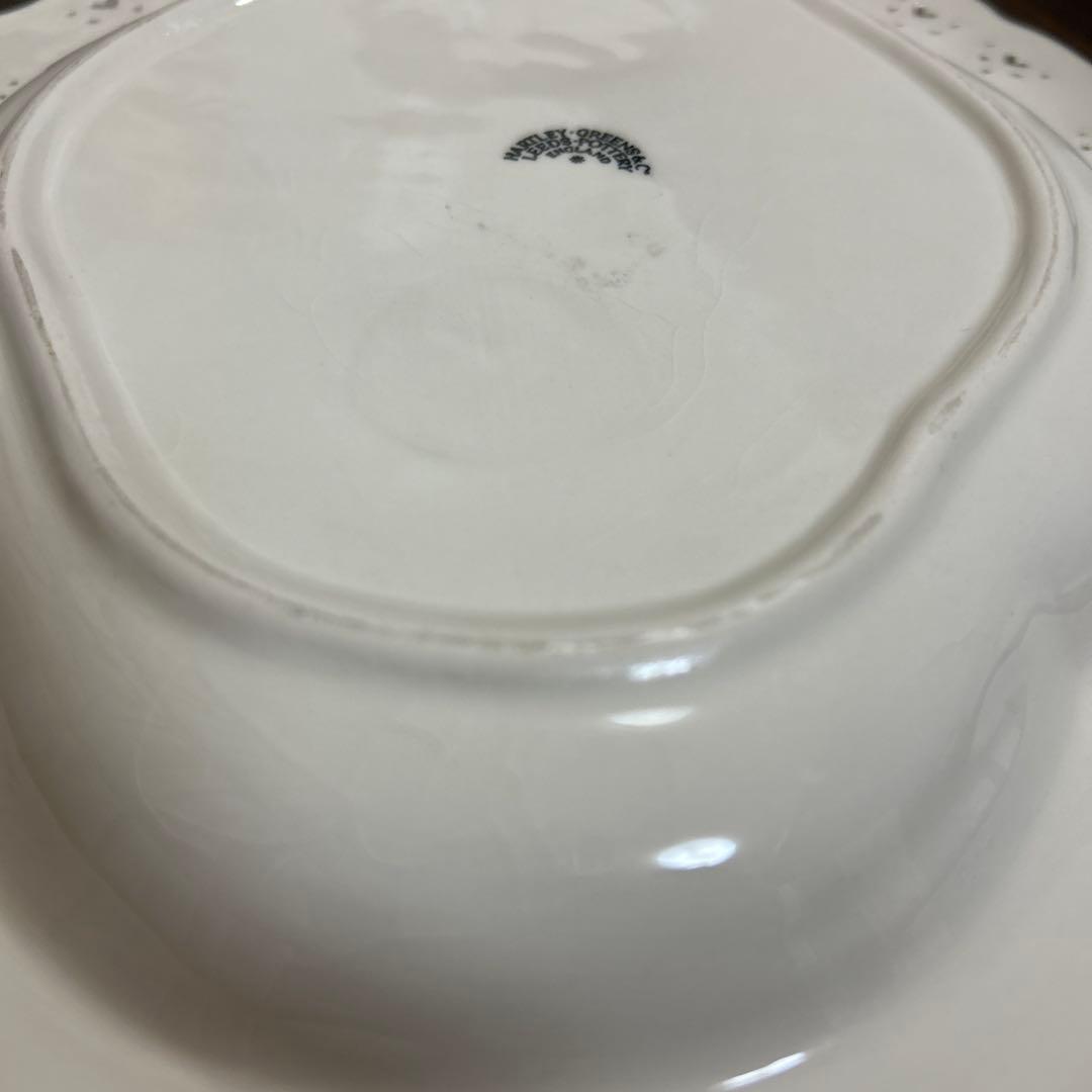 希少　HARTLEY GREENS オーバルリム皿　イギリスアンティーク