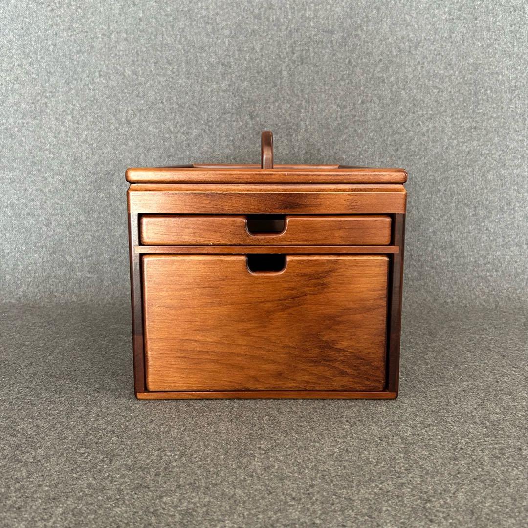 豊岡クラフト小物収納アクセサリーケース文具薬救急箱メイクボックス机上整理