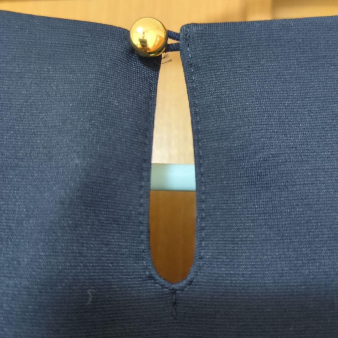 美品　Rose Tiara ネイビー フリル Aライン トップス