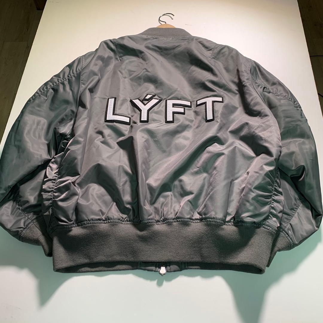 LYFT MA-1 フライトジャケット 中綿入り XLサイズ ブルゾン グレー