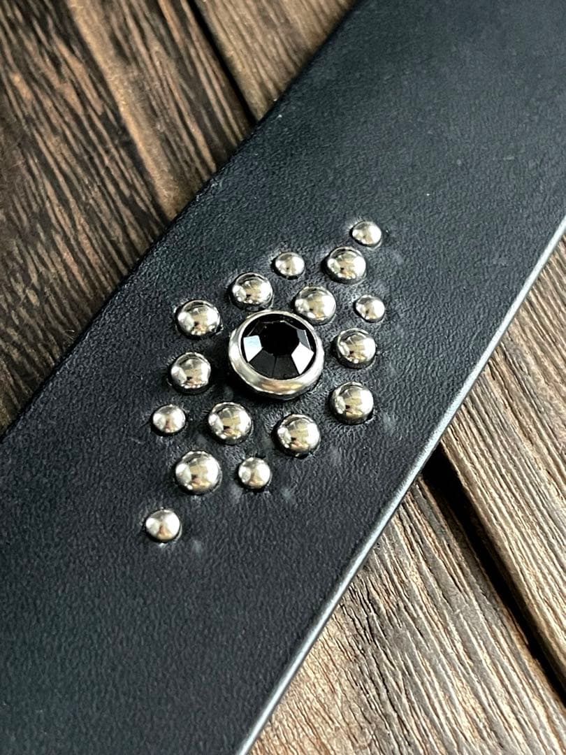 ディッキーズ874専用スタッズベルト　昭南ベンズ　シルバーHTC CALEE