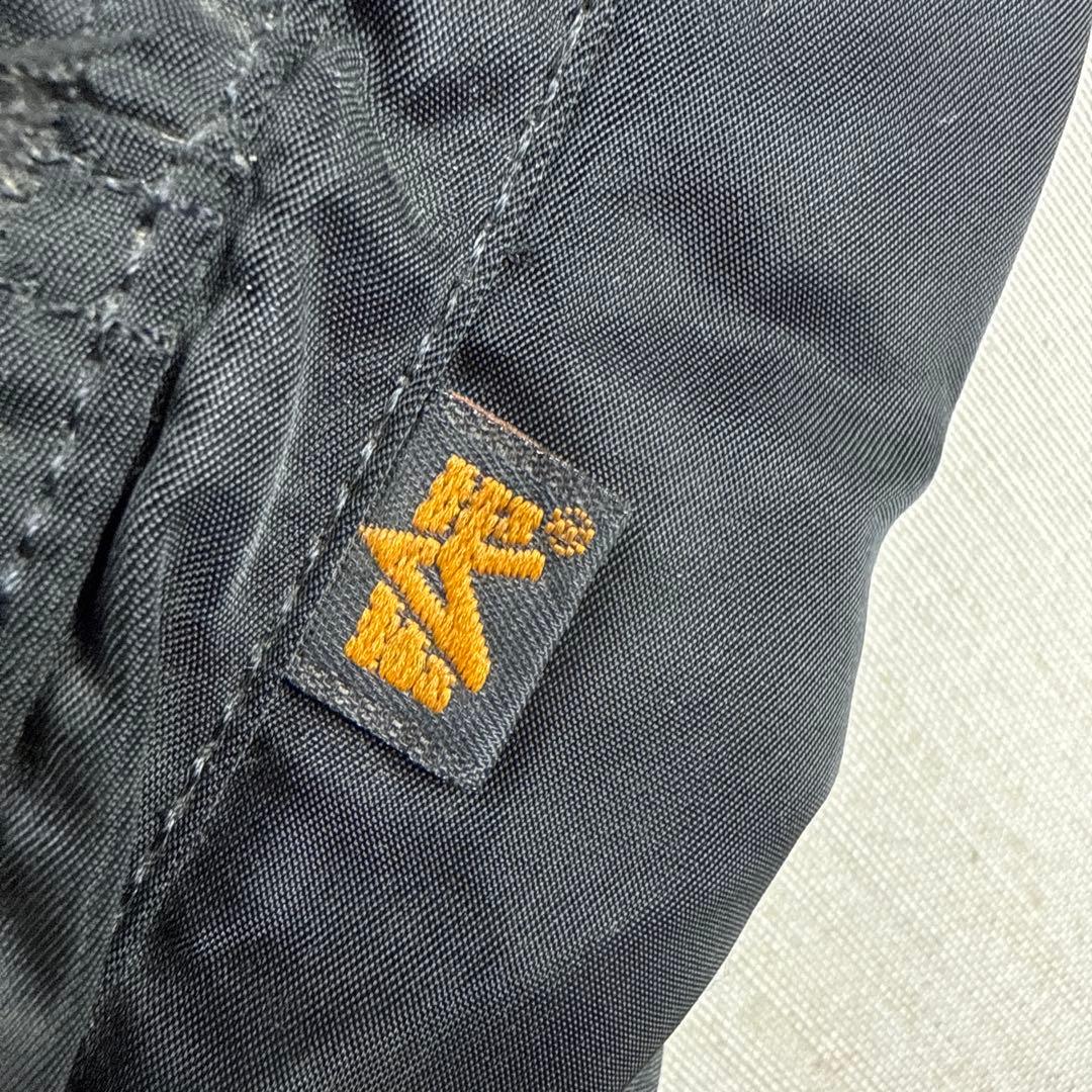 90s USA製 ALPHA b-15 フライトジャケット 襟ボア MOD XL