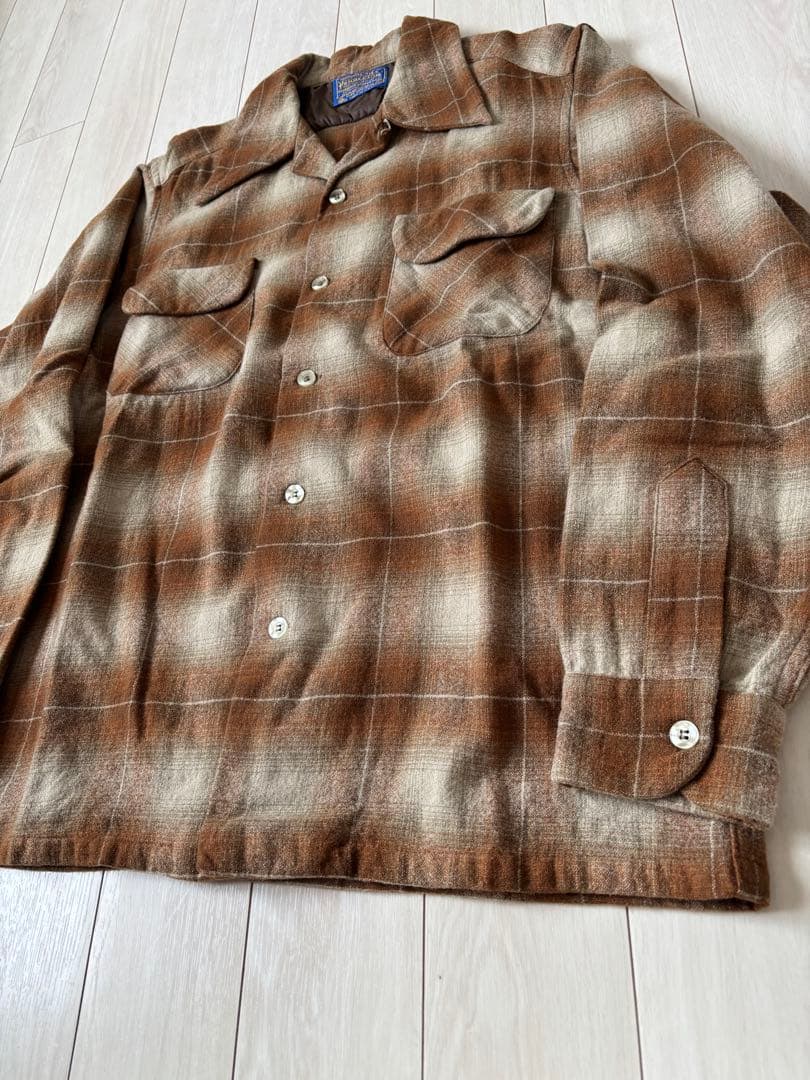 米*様 ペンドルトン　ボードシャツ　オンブレ　シャドーチェック　ブラウン　M 7
