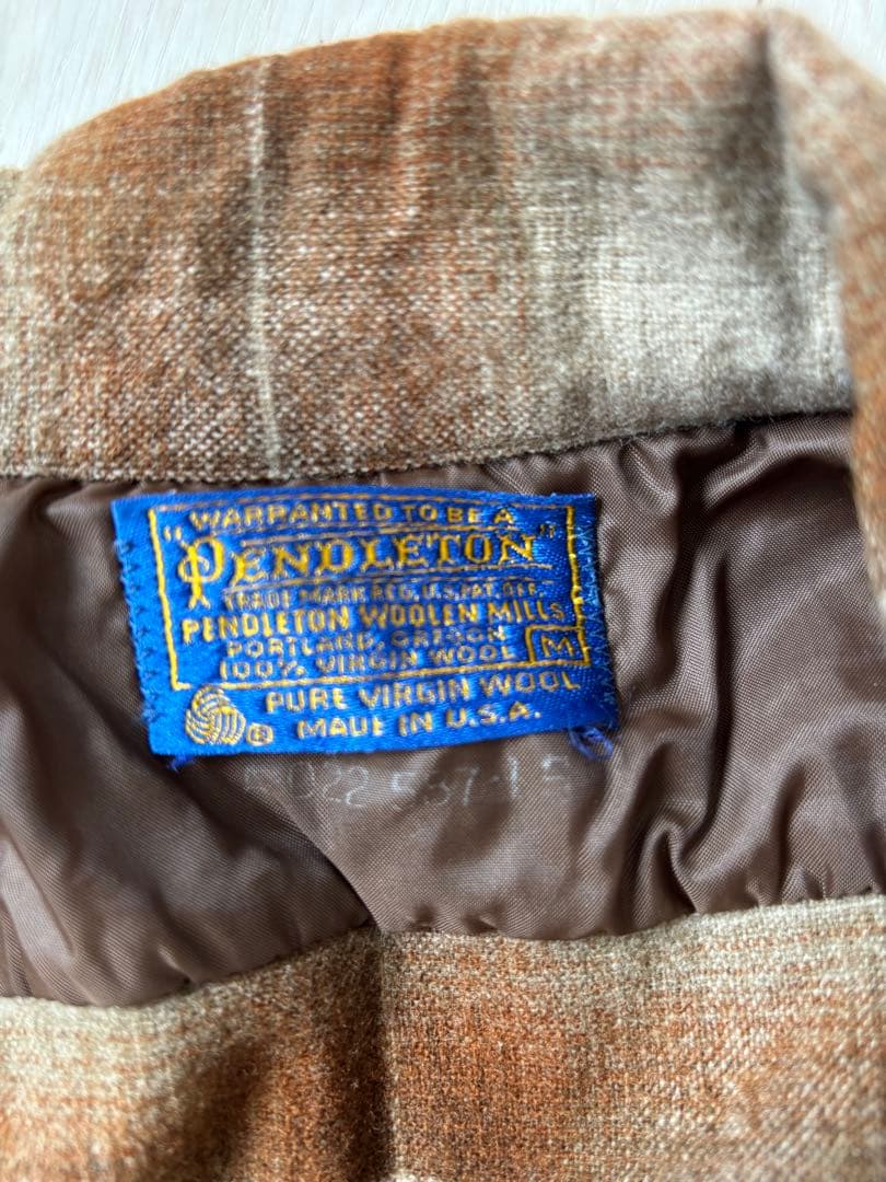 米*様 ペンドルトン　ボードシャツ　オンブレ　シャドーチェック　ブラウン　M 7