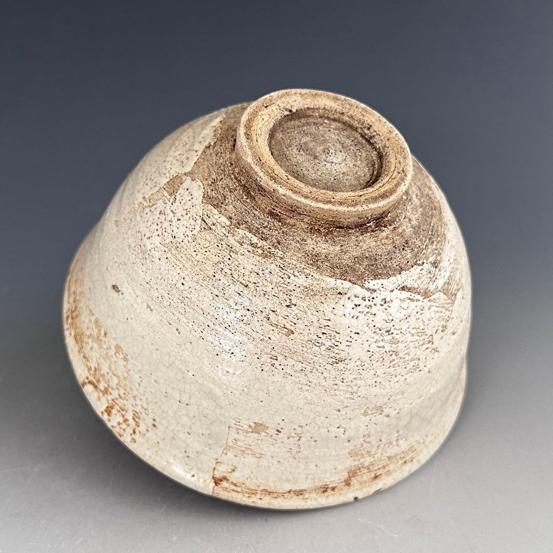 茶道具　古萩　茶碗　三代 坂新兵衛 造　十三代坂倉新兵衛極箱　御物袋付　古美術品