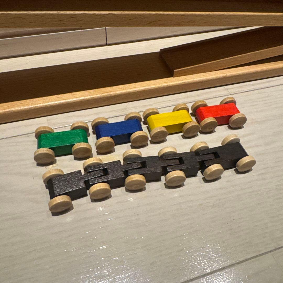 美品⭐︎Laufbahn ベック社⭐︎トレインカースロープ⭐︎木のおもちゃ