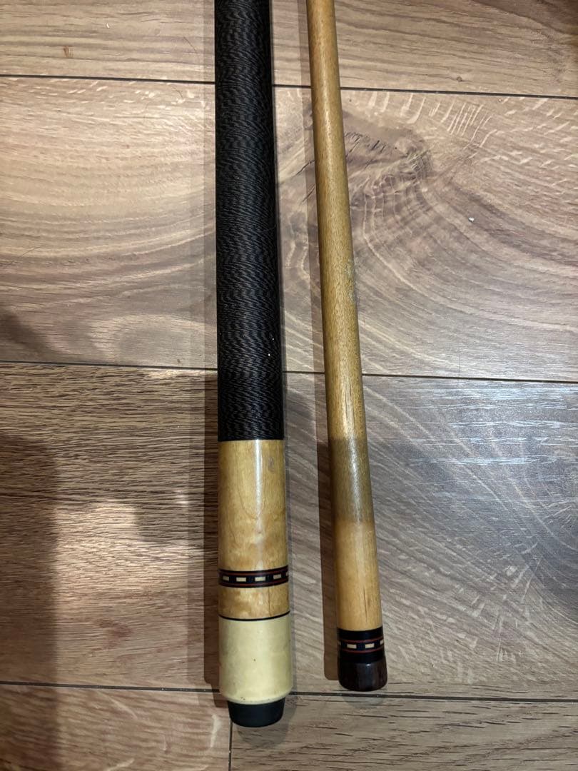 ビリヤードキュー 木製 ストライプデザイン