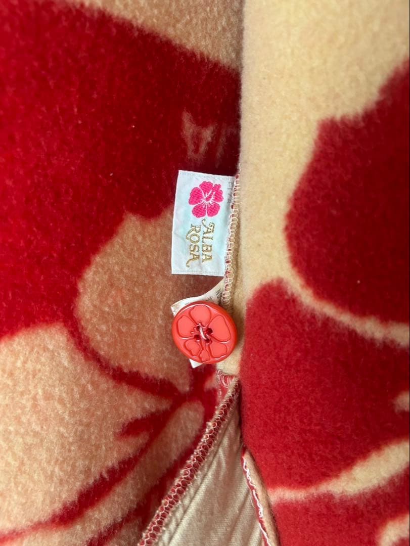 ALBA ROSA ハイビスカス柄 ロングコート