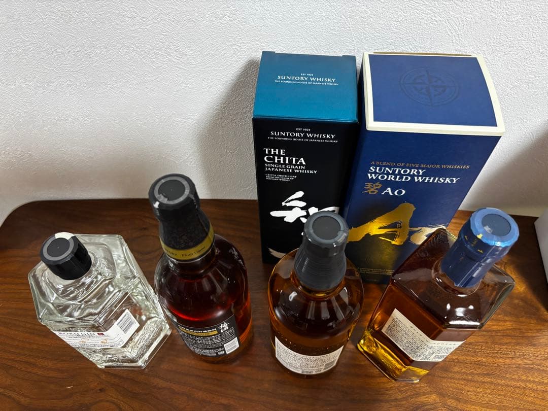 新品　未開封　ウイスキー梅酒ジン　4本セット　知多碧六山崎蒸留所