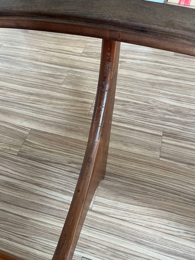 【G-PLAN】　ガラスコーヒーテーブル　オーバル　イギリス家具