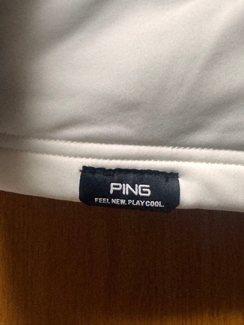 コ*リ様 【新品】PING ハーフジップシャツ　ゴルフウェア　ホワイト　LLサイ
