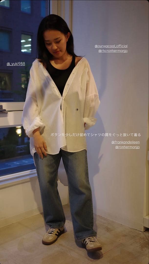 RHC別注OUR WACOAL カップイン アメリカンスリーブ タンクトップ黒