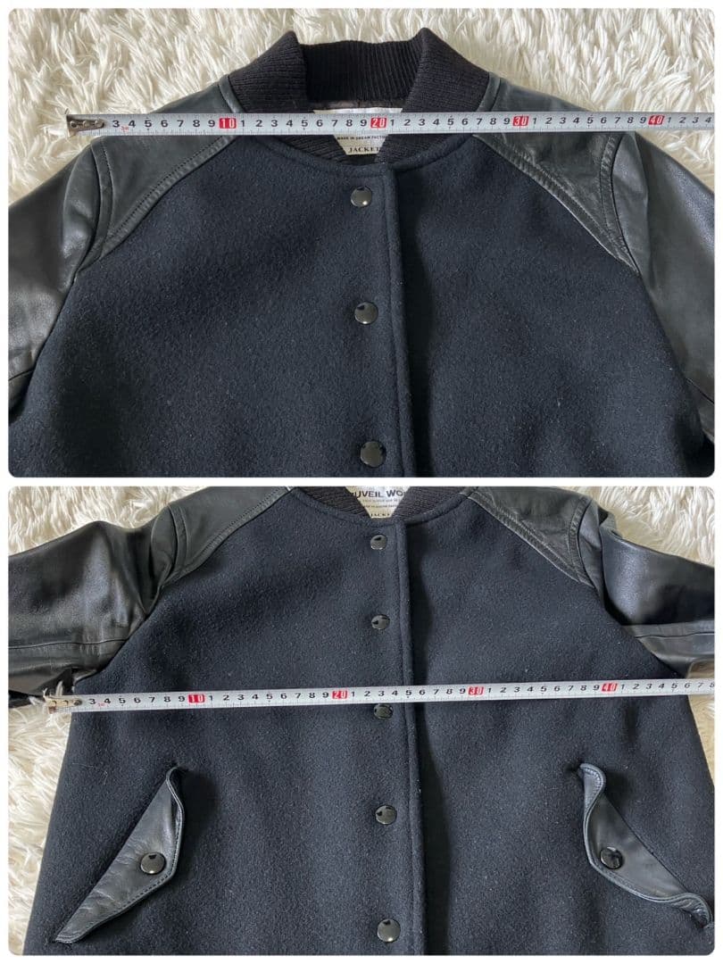 MUVEIL WORK ミュベールワーク ブルゾン スタジャン レザー 馬革