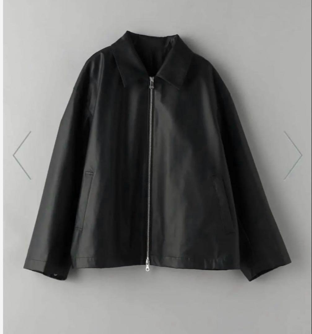 【新品タグ付き】Beauty & youthフェイクレザーコーティング ブルゾン