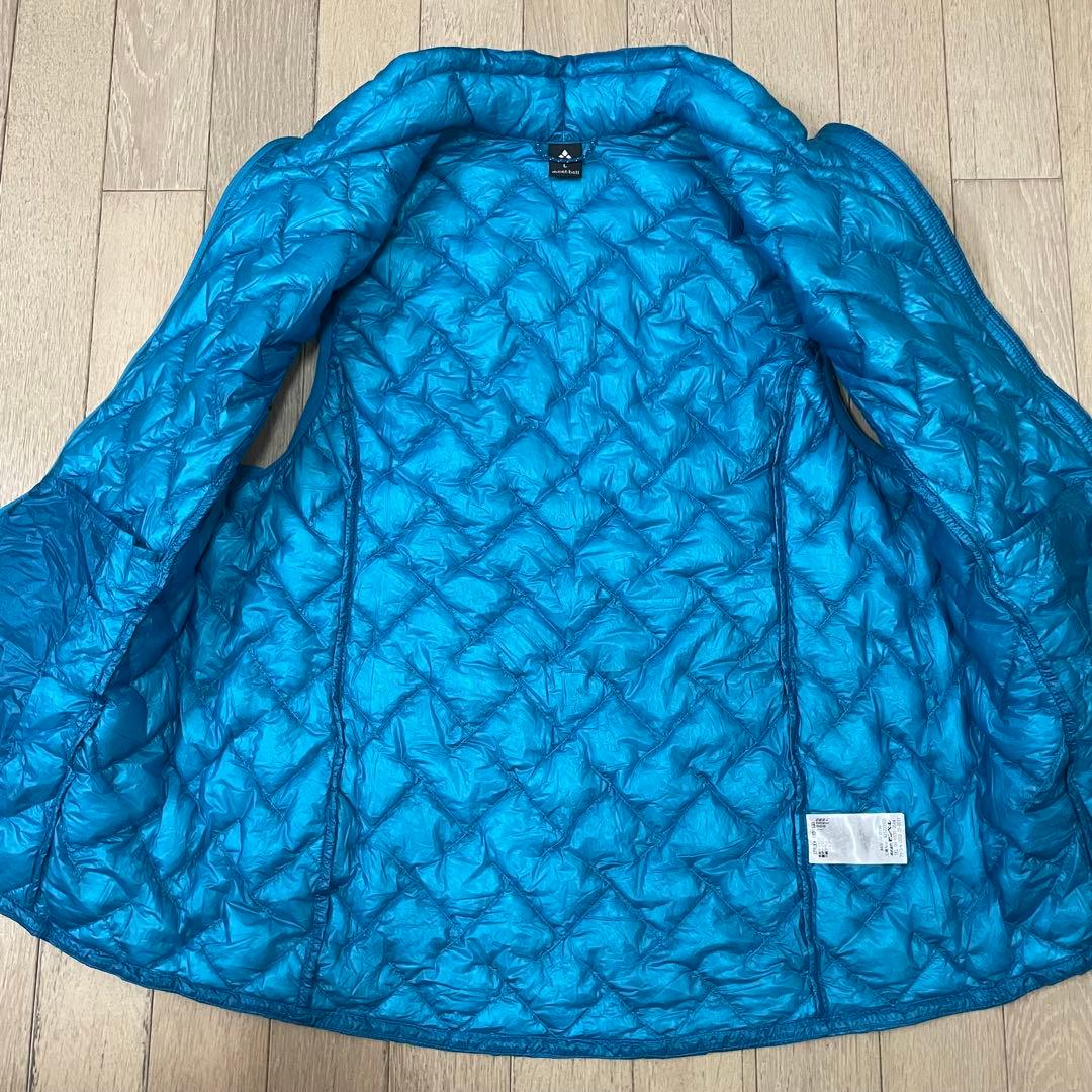 JOG　モンベル　プラズマ1000 ダウン ベスト　レディースL ブルー系