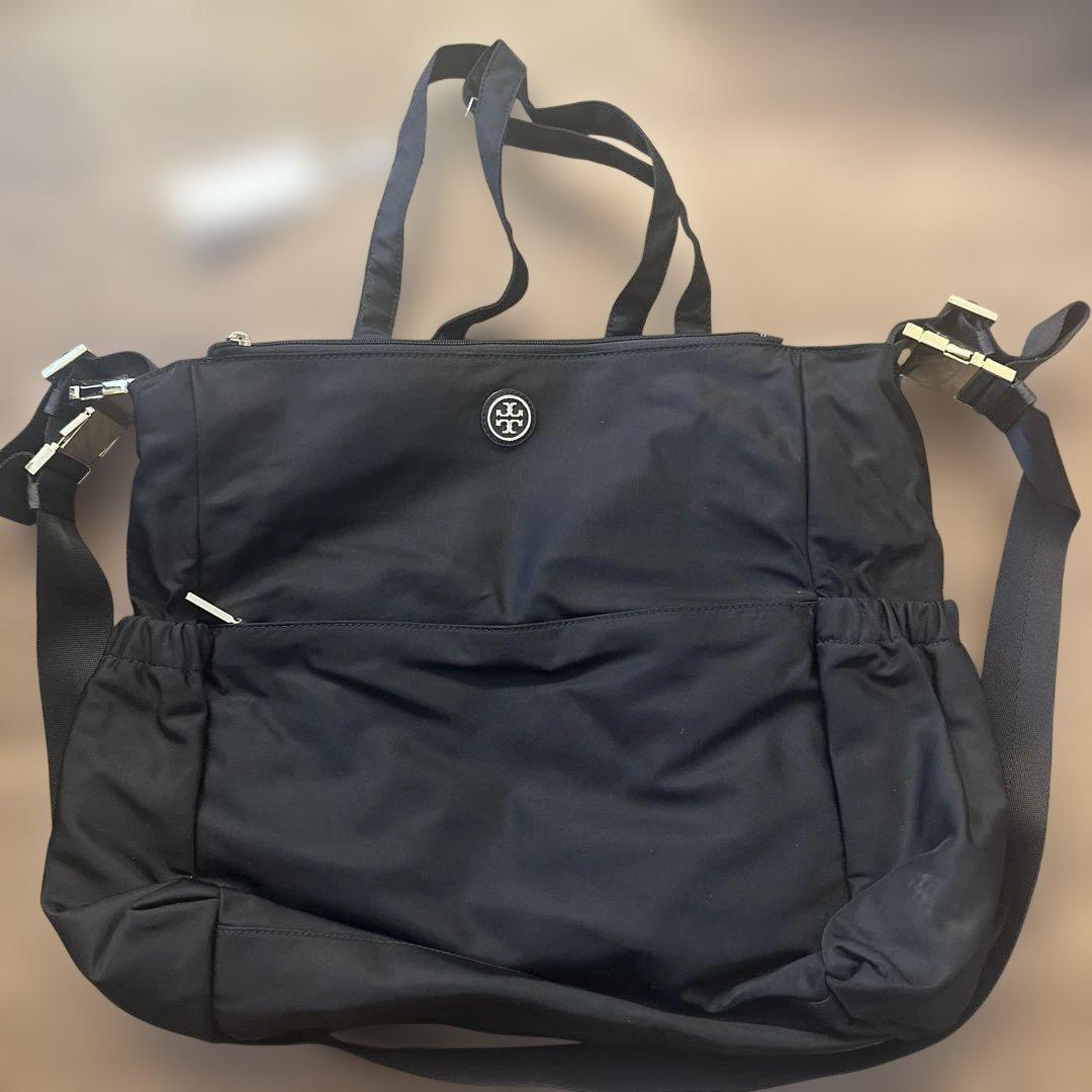 トリーバーチ　ナイロン　黒　マザーズバッグ　新品