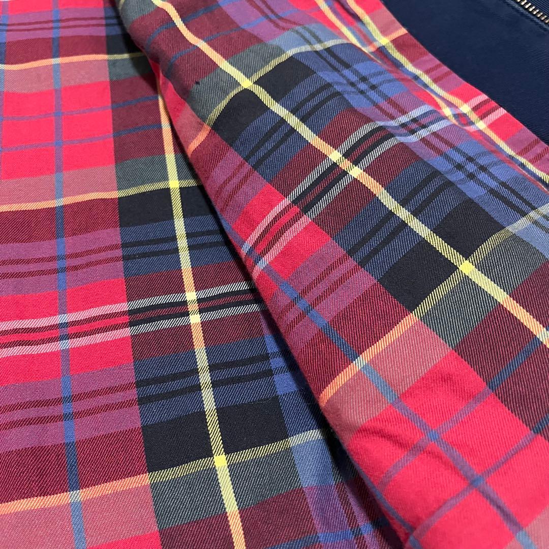 90s~00s EU規格 ラルフローレン スイングトップ 裏地チェック ネイビー