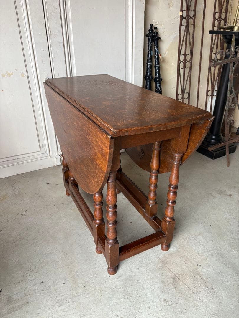 オーク　バタフライテーブル/アンティーク