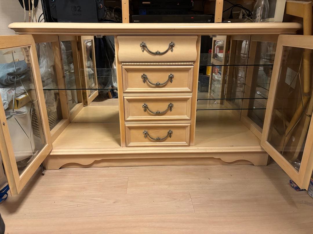 リンホーリン木製キャビネット 引き出し4つ