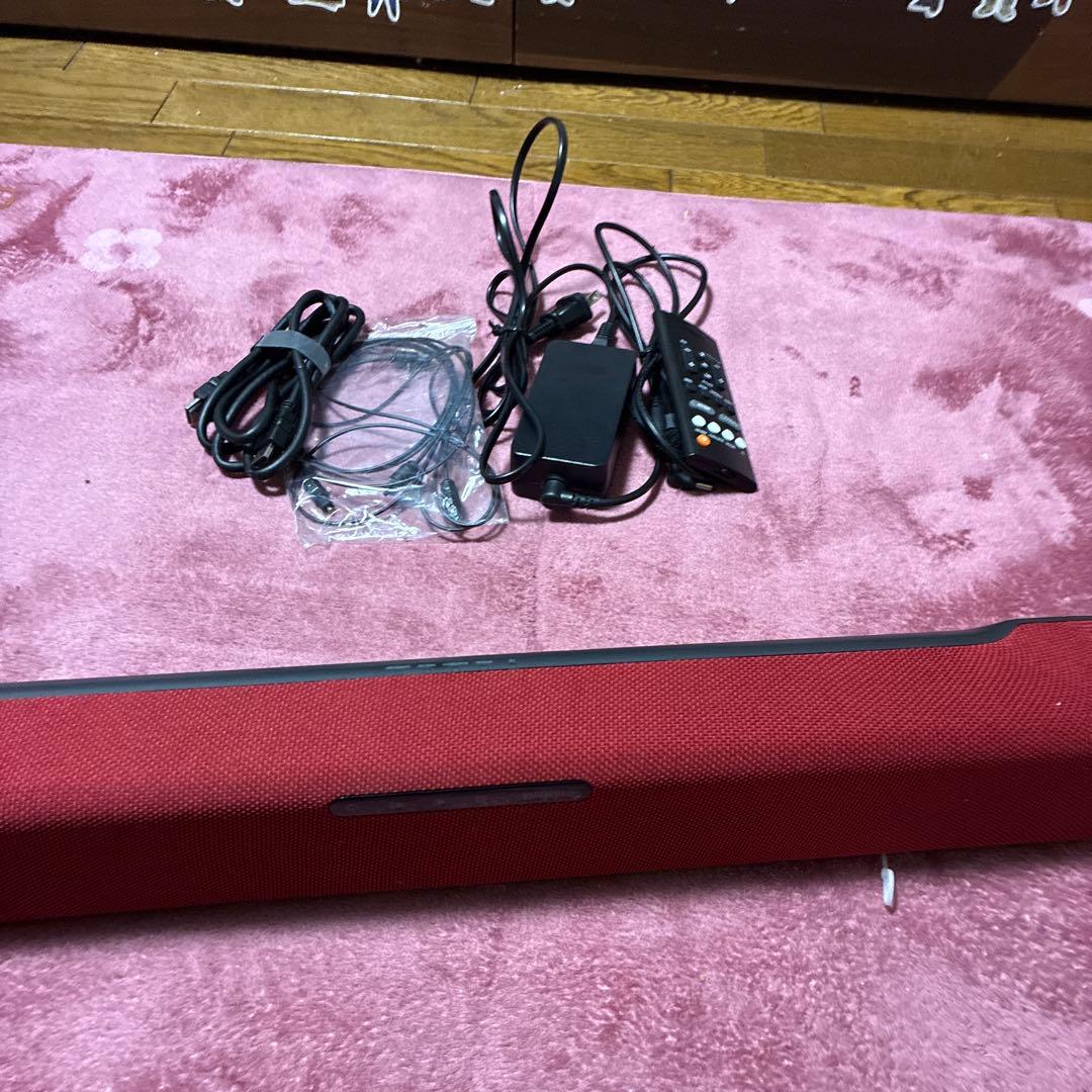 や*ち様 赤 サウンドバー スピーカー 本体