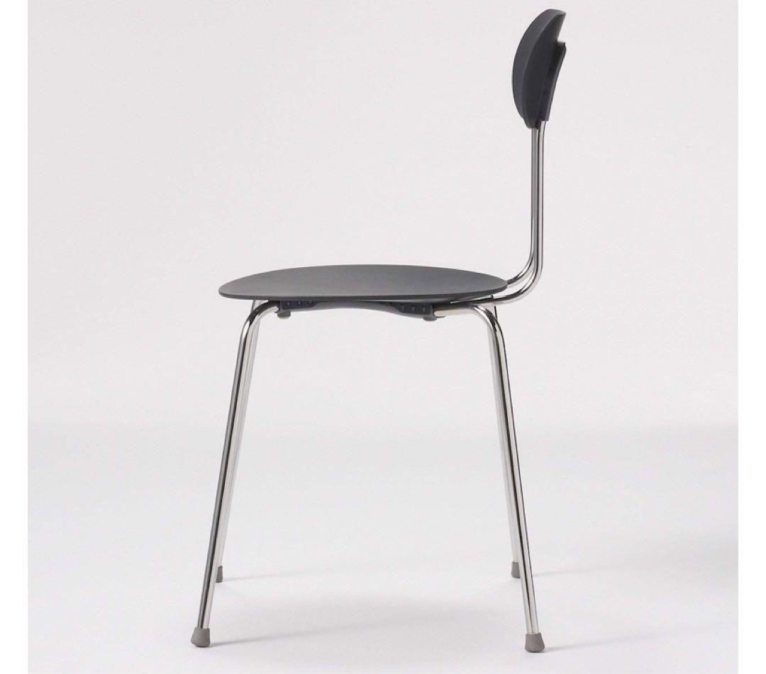 無印良品　スチールチェア・樹脂座　ダークグレー | マリオリナ チェア