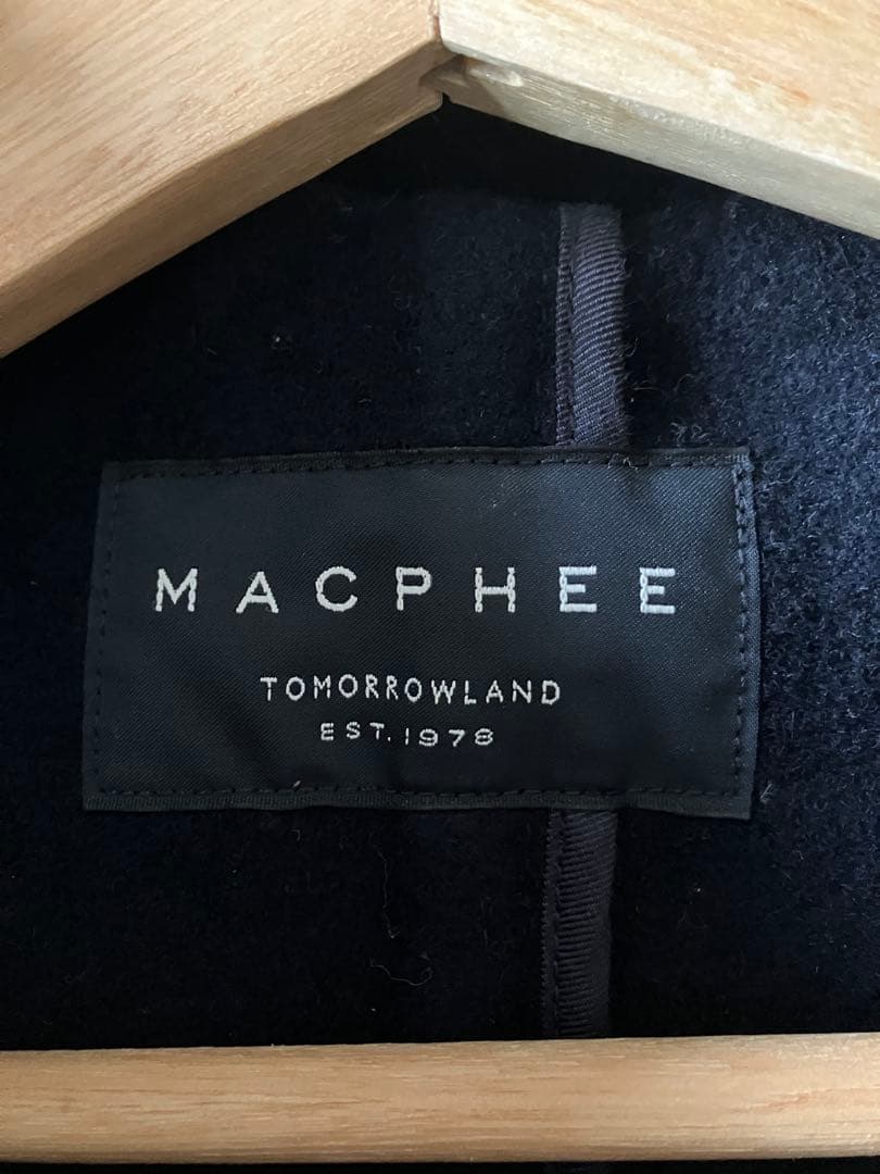 美品　TOMORROWLAND （MACPHEE ）ダッフルコート　ネイビー