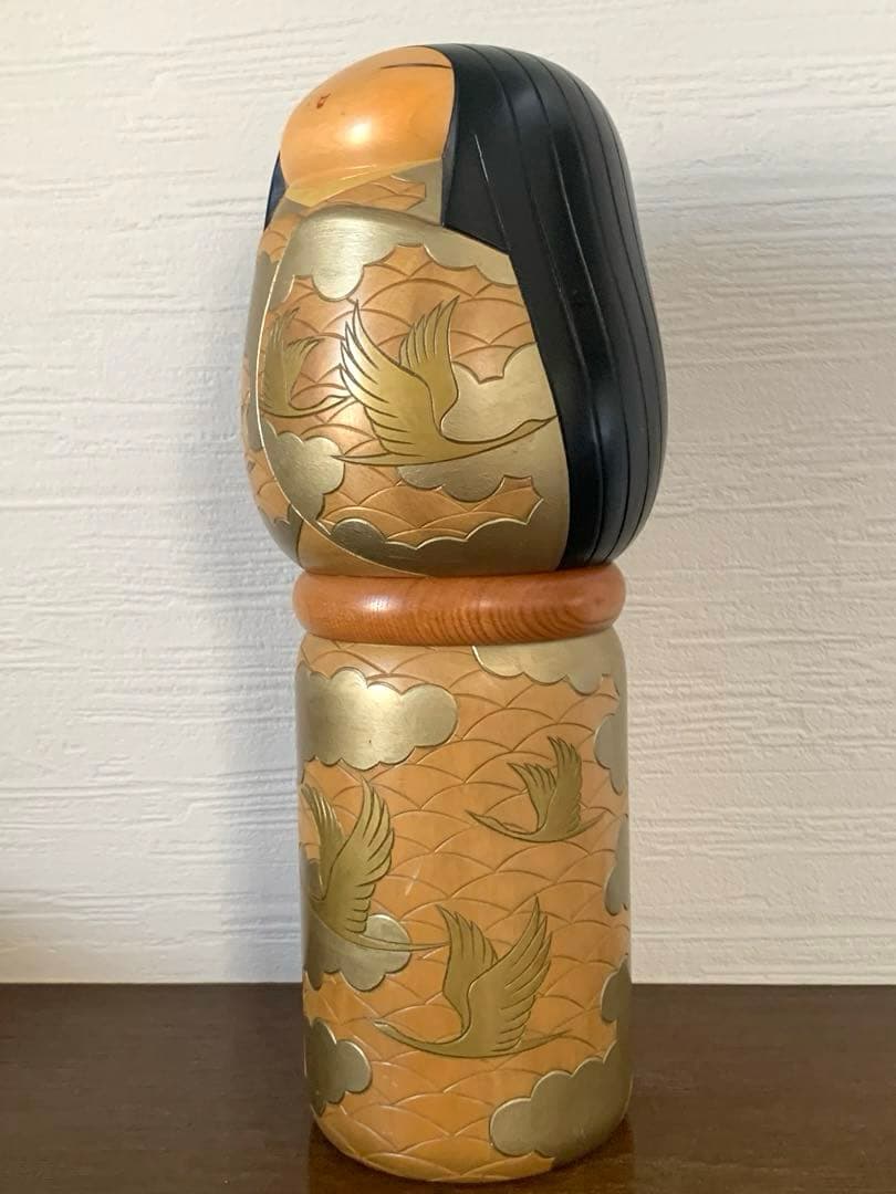 吉田多加志　創作こけし　「夕凪」　38cm