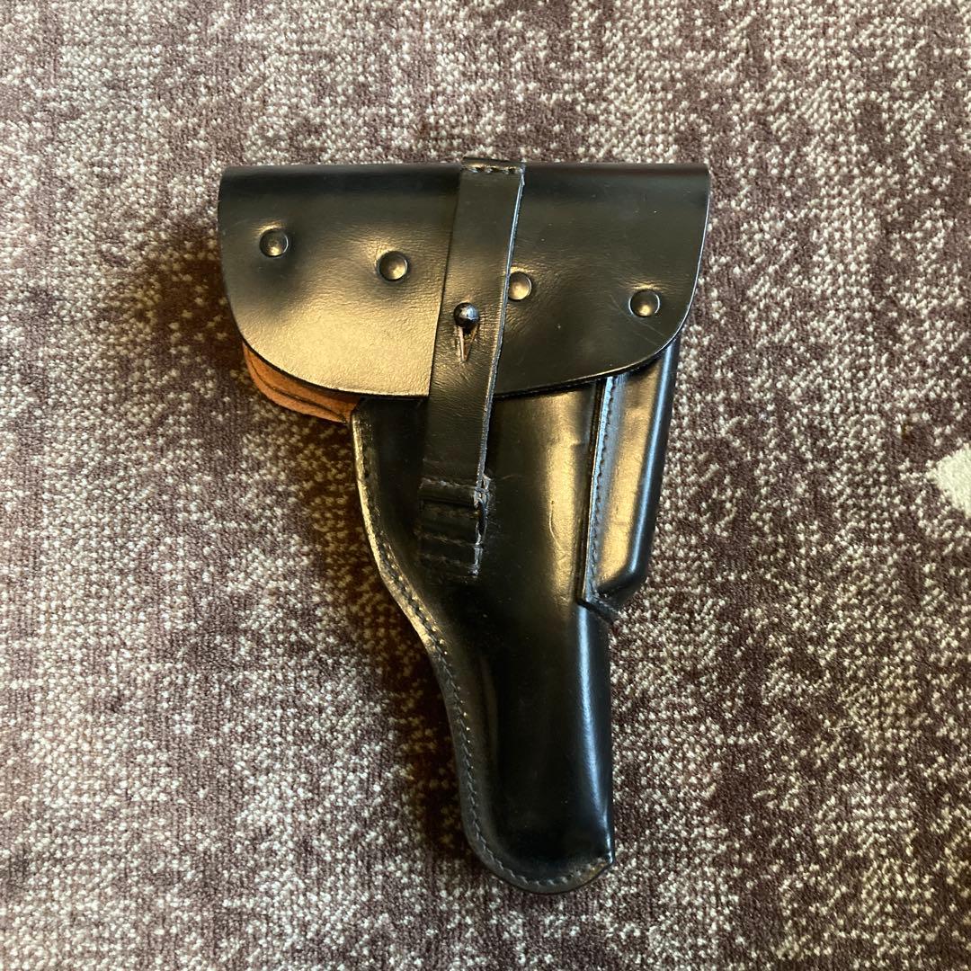 【本革ホルスター付き】MARUZEN ワルサーP38 ガスガン 箱あり