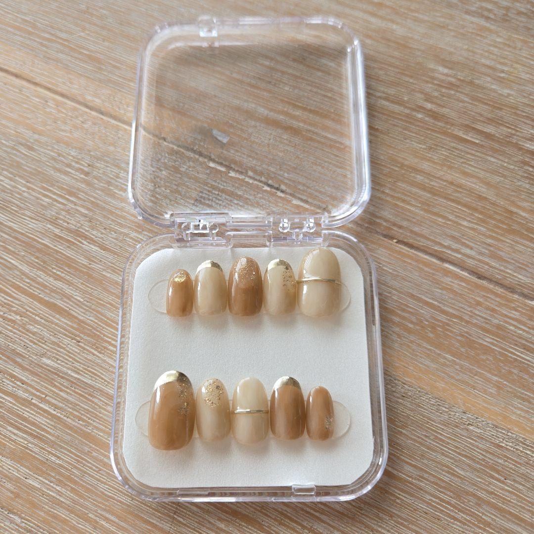 新品リピネイル　ネイルチップ(グルー、ウッド、アルコールパッド付)エバーネイル