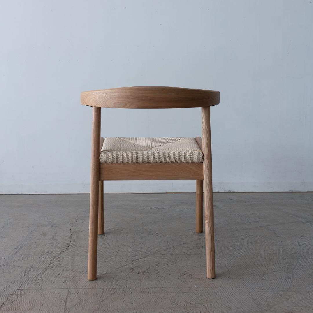 ダイニングチェア　アッシュ材　ペーパーコード