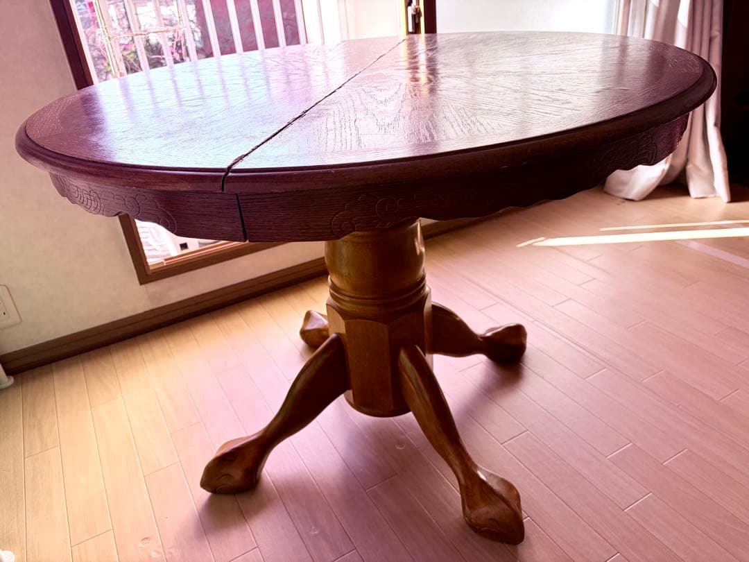 ヴィンテージ 丸型テーブル ※拡張式ですが天板はありません