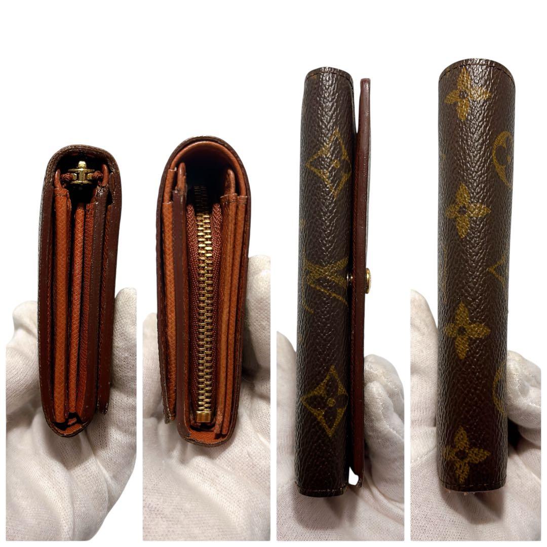 ルイヴィトン　モノグラム　トレゾール　二つ折り財布