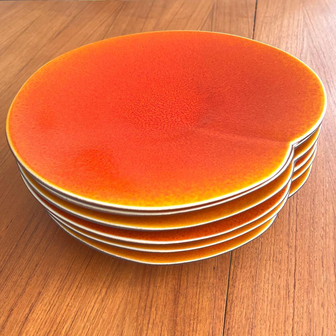 【大皿6枚】Jars Nenuphar プレゼンテーションプレートオレンジ