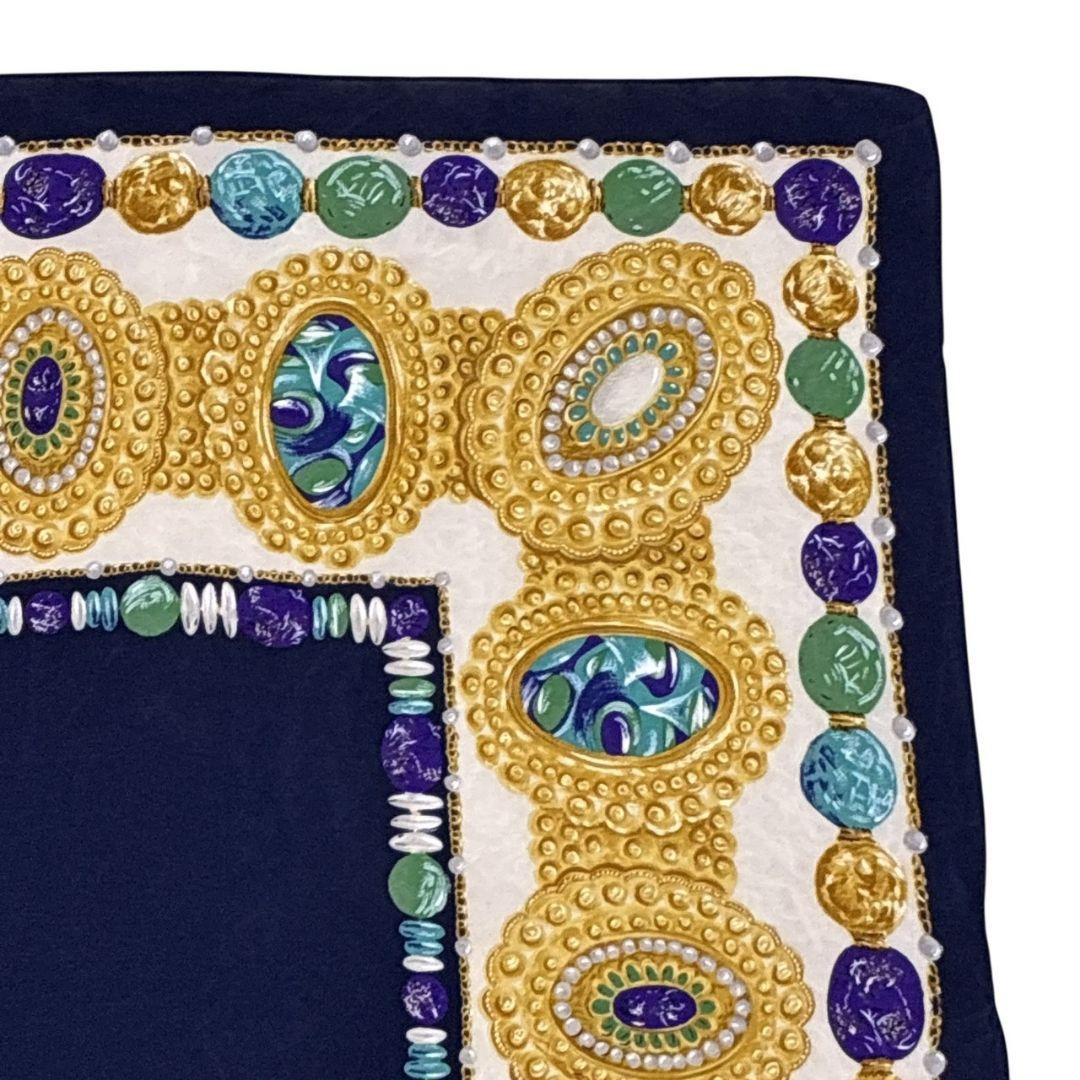 極美品✨Christian Dior シルク スカーフ ストール イタリア 宝石