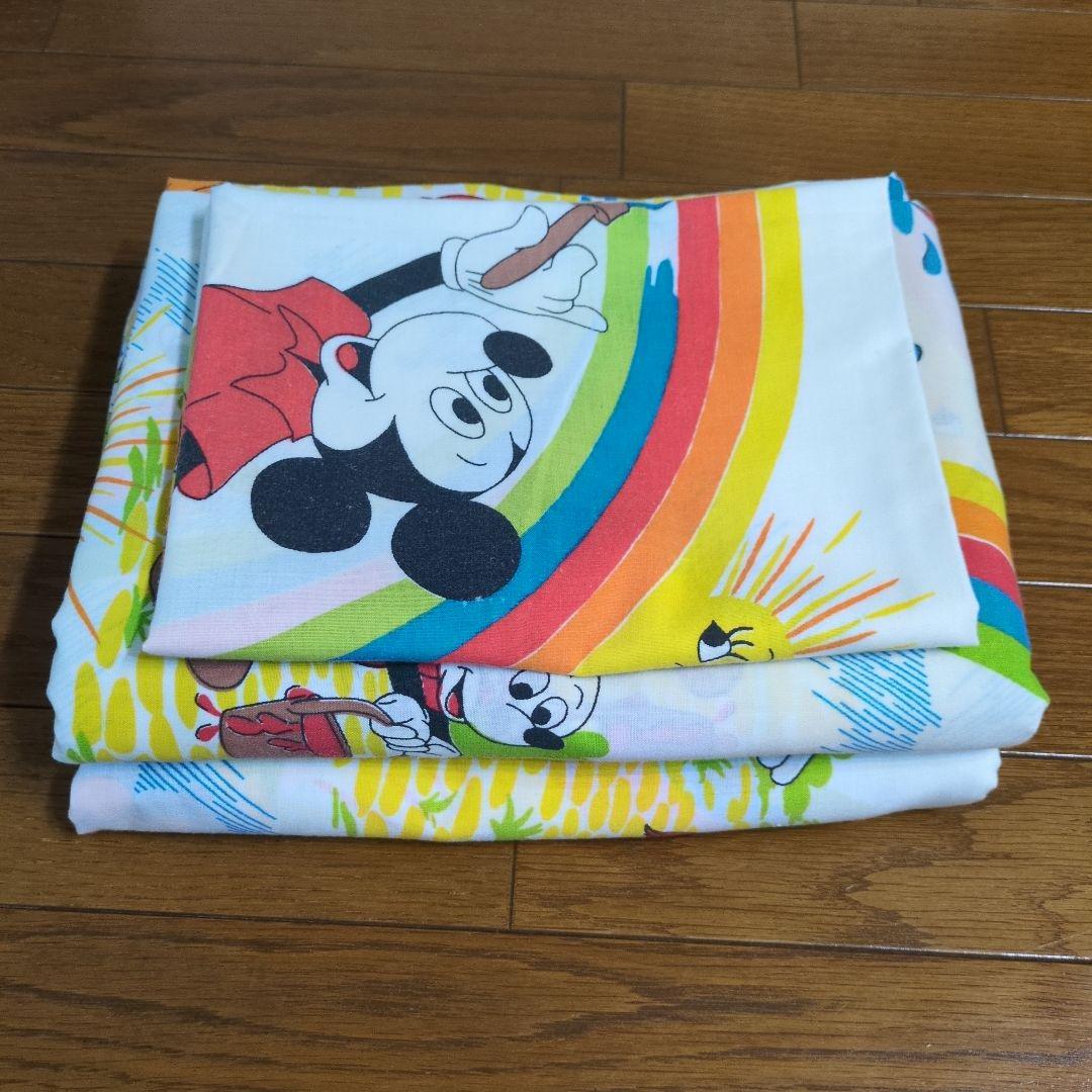ディズニー　ミッキーマウス シーツ　ビンテージ　USA　セット