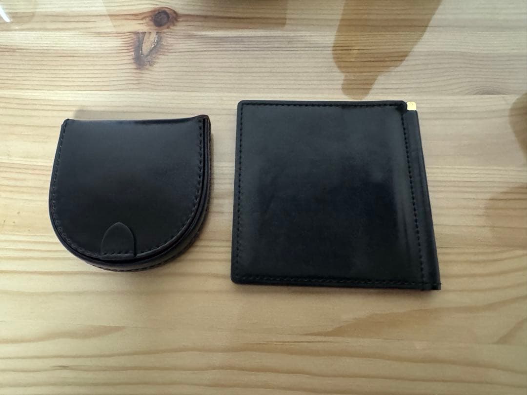 GANZO コードバン マネークリップ 馬蹄小銭入れ