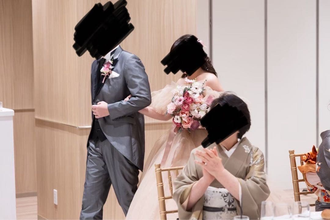 ウェディングブーケ　ブートニア付