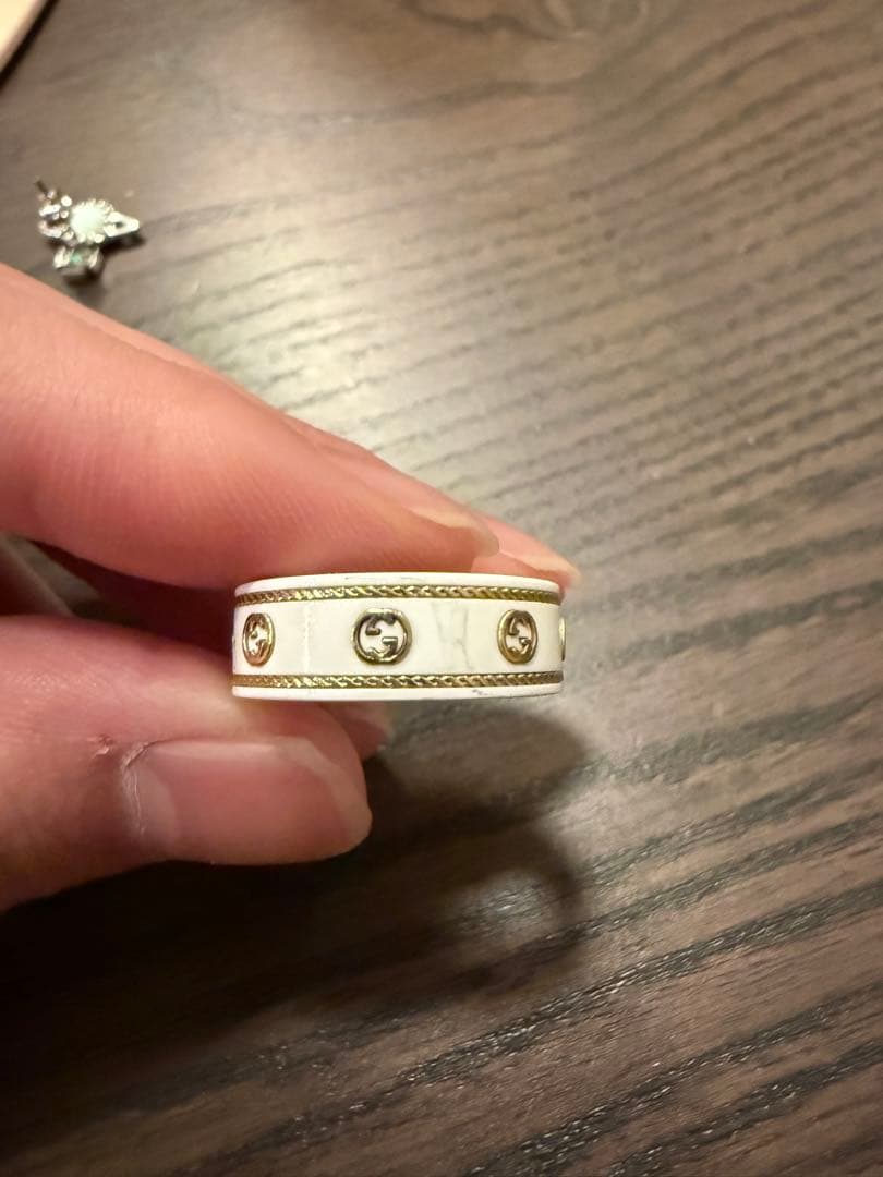 GUCCI インターロッキングG 18Kリング　13号